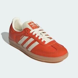 Adidas Originals Samba Collegiate Orange Cream White Women's‎ Size 9.5